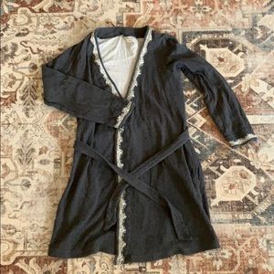 Aerie Robe with Lace Detail